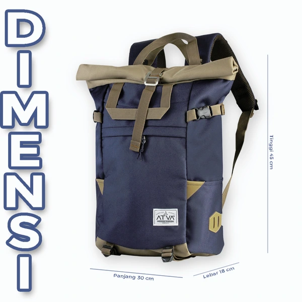ATVA Tas Backpack Rolltop Harrier Series