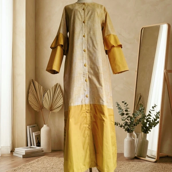 Gamis kirana mustard