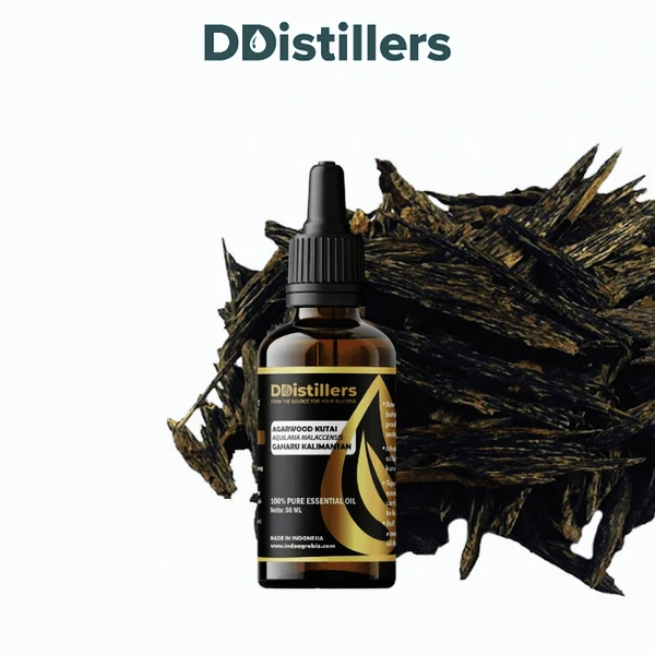 Agarwood Kutai / Gaharu Kalimantan Essential Oil Pure 100%, 50-100ML GS