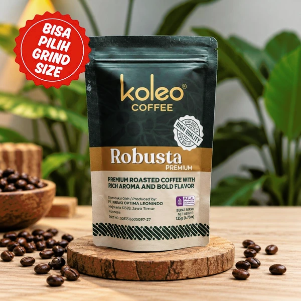 Kopi Bubuk Robusta Premium 135 g | Koleo Coffee