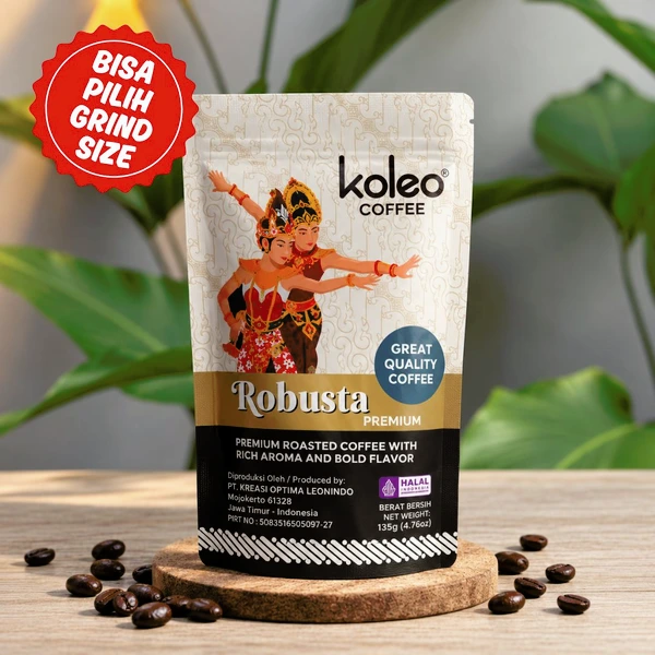 Kopi Robusta Premium Custom Pack 135 g | Koleo Coffee