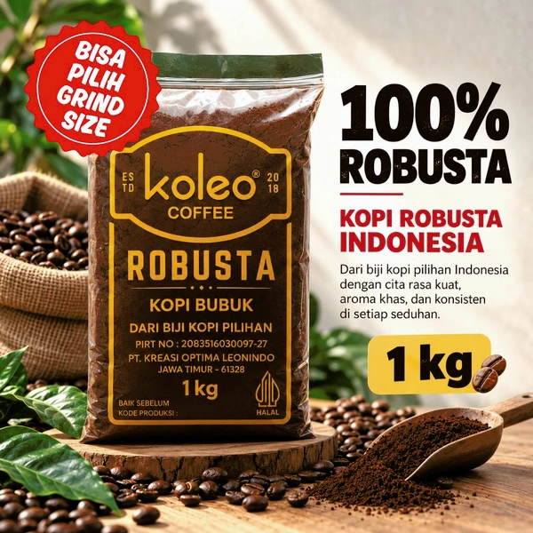 Kopi Bubuk Robusta 100% | Koleo Coffee