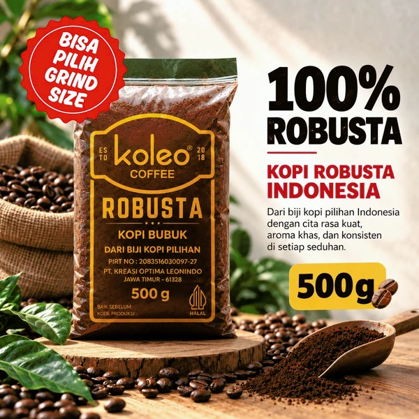 Kopi Bubuk Robusta 100% | Koleo Coffee