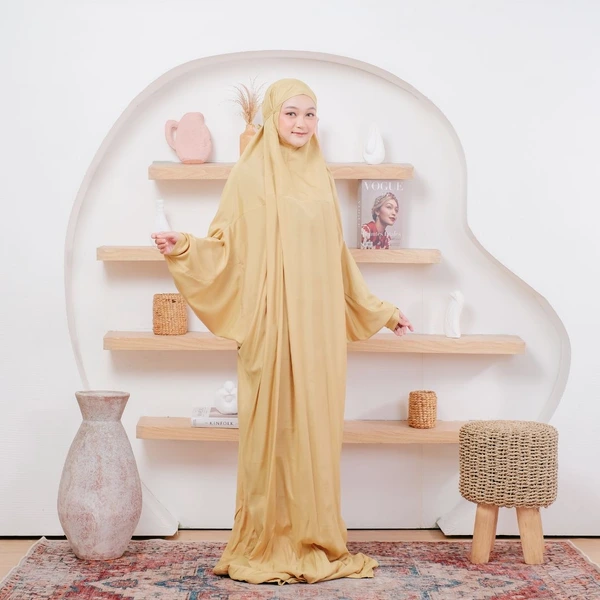 Mukena Hadramut Shafi, mukena Hadramut basic, polos