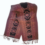 Selendang Tenun Ikat Maumere – Motif Nagalalang (Pewarna Alam)