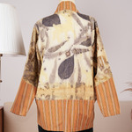 Outer Ecoprint Kombinasi Lurik -