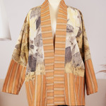 Outer Ecoprint Kombinasi Lurik -