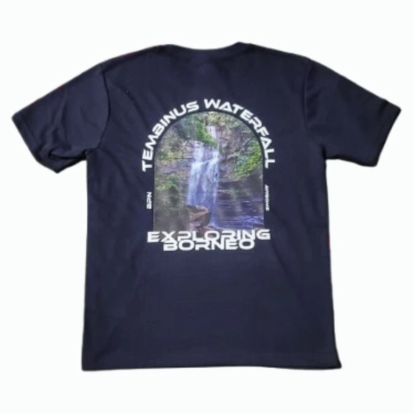 Tshirt Exploring Borneo - Tembinus Waterfall Kaltim