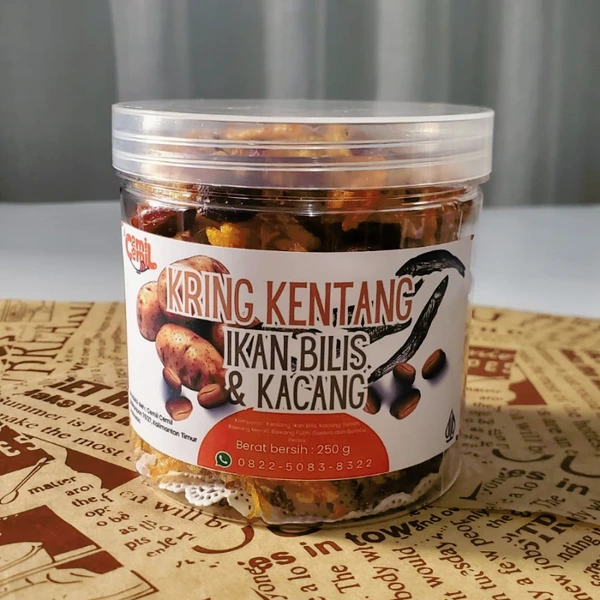 Kring Kentang dengan Ikan Billis & Kacang - 120g