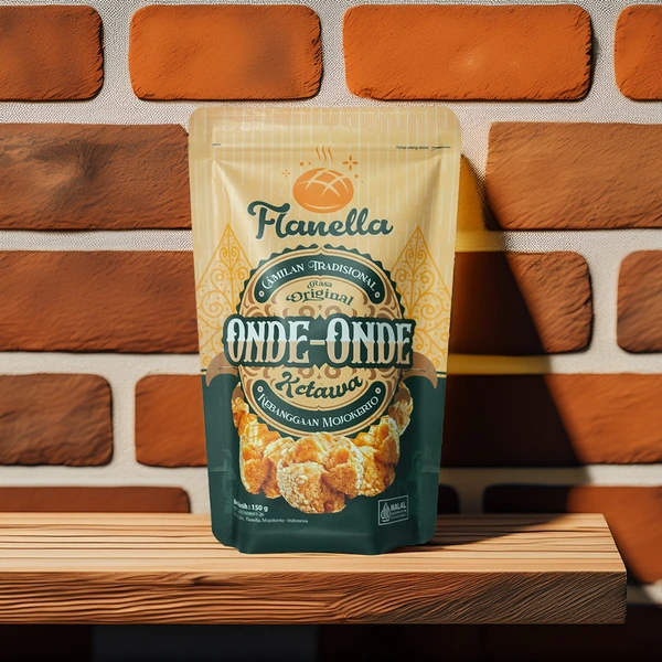 Onde-onde ketawa Flanella 150 gram