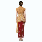 Obi rok pendek motif batik angklung harmoni
