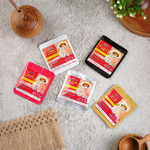 Sambal Sachet Mix 5 Varian (Bawang, Terasi, Cumi Pelangi, Tuna Asap, Cumi Asap) 20 gram