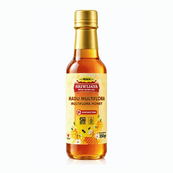 Madu Hutan Asli Sriwijaya varian Multiflora 350 gram