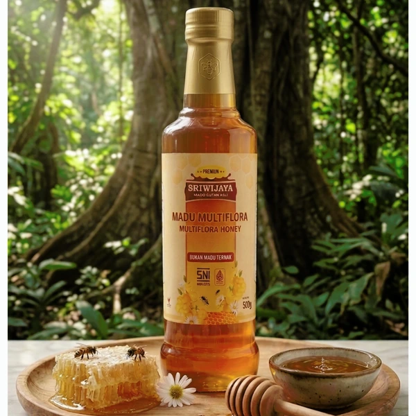 Madu Hutan Asli Sriwijaya varian Multiflora 350 gram