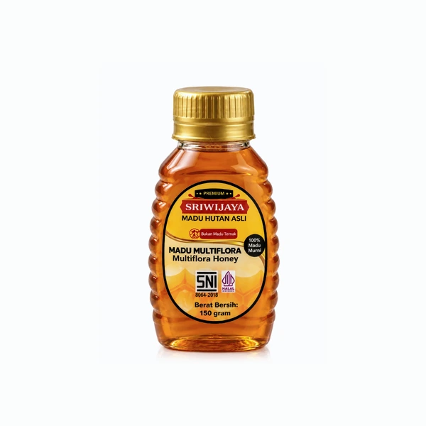 Madu Hutan Asli Sriwijaya varian Multiflora 350 gram