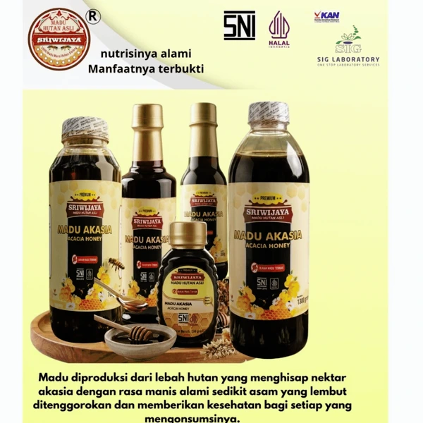 Madu Hutan Asli Sriwijaya varian akasia 150 gram