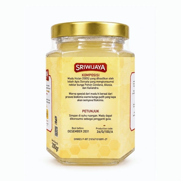 Madu hutan asli stiwijaya ,varian madu putih apis dorsata