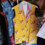 Outer Vest Batik Cap Wanita Modern - Kemuning Series / Rompi Batik Kekinian
