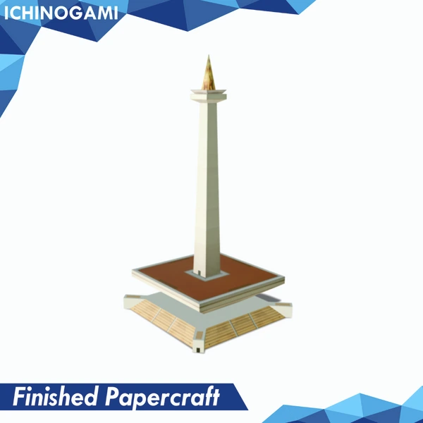 Monas, Papercraft Ichinogami (DIY), Isi 1 landmark Jakarta, tinggi 35 cm