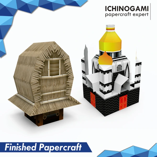 NPK Nusa Tenggara Barat, sistem Die Cut (Terpotong) Papercraft Ichinogami (DIY) Diorama Heritage Adat Indonesia