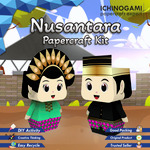 NPK Sulawesi Selatan, sistem Die Cut (Terpotong) Papercraft Ichinogami (DIY) Diorama Heritage Adat Indonesia