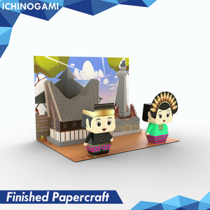 NPK Sulawesi Selatan, sistem Die Cut (Terpotong) Papercraft Ichinogami (DIY) Diorama Heritage Adat Indonesia