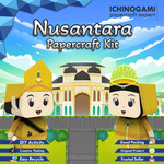 NPK Sumatera Utara, sistem Die Cut (Terpotong) Papercraft Ichinogami (DIY) Diorama Heritage Adat Indonesia