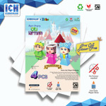 Oki & Nirmala Bobo isi 4 pcs, sistem Die Cut (Terpotong) Papercraft Ichinogami (DIY)