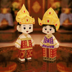 Payas Agung isi 2 pcs, Papercraft Ichinogami (DIY), Paper craft pasangan baju adat Bali Heritage