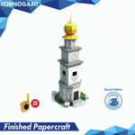 Queen Victoria Clock Tower, Papercraft Ichinogami (DIY), 1 Set Landmark Penang Malaysia, tinggi 35 cm