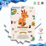 Reindeer 40 cm, Papercraft Ichinogami (DIY) isi 1 Set tinggi 42 cm