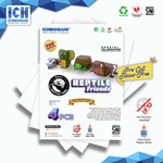 Reptile Friends isi 4 pcs, sistem Die Cut (Terpotong) Papercraft Ichinogami (DIY)