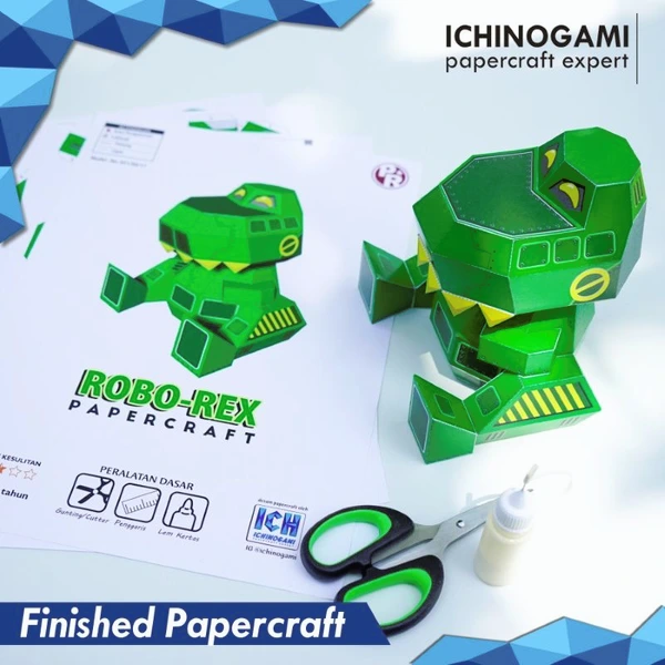 Roborex, Papercraft Ichinogami (DIY), isi 1 pcs tinggi 20 cm