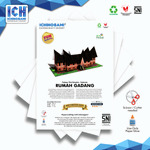 Rumah Gadang, Papercraft Ichinogami (DIY), isi 1 Set Landmark Minangkabau, panjang 20 cm