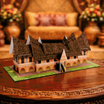Rumah Gadang, Papercraft Ichinogami (DIY), isi 1 Set Landmark Minangkabau, panjang 20 cm