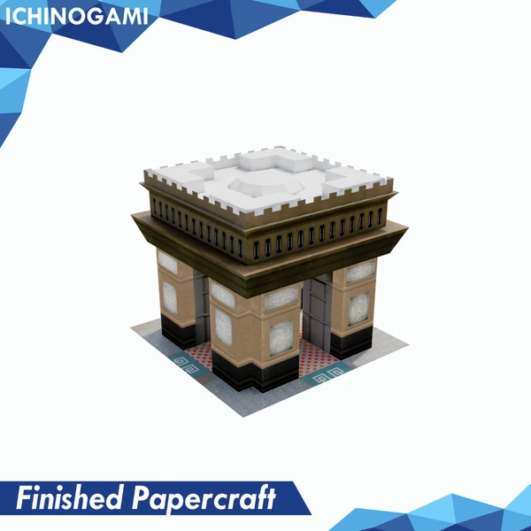 Monumen Simpang Lima, Papercraft Ichinogami (DIY) isi 1 set Landmark Kediri tinggi 25 cm