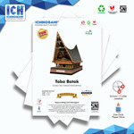 Toba Batak, Papercraft Ichinogami (DIY), isi 1 Set Landmark Sumatera Utara, Rumah Bolon, tinggi 20 cm