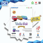 Train Set isi 3 pcs, sistem Die Cut (Terpotong) Papercraft Ichinogami (DIY)