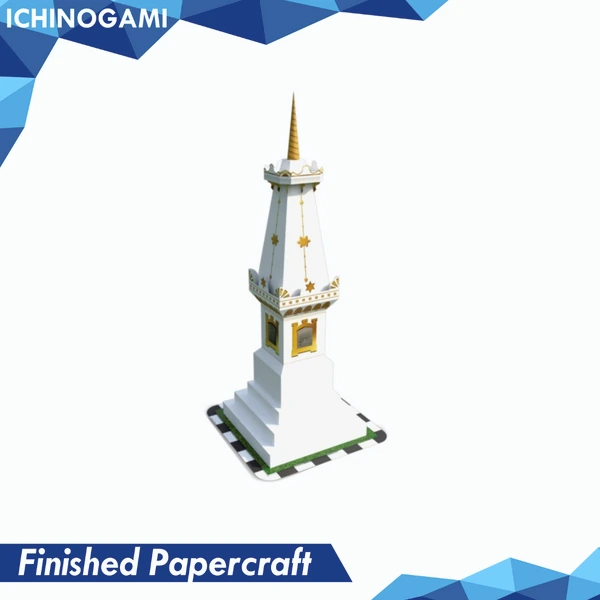 Tugu Yogyakarta, Papercraft Ichinogami (DIY), isi 1 set Landmark Yogyakarta, tinggi 25 cm
