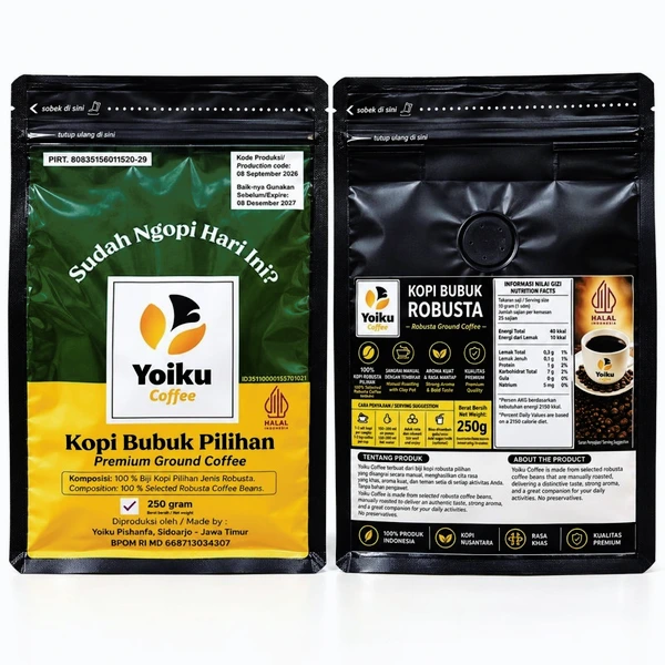 Kopi bubuk robusta 250 gram