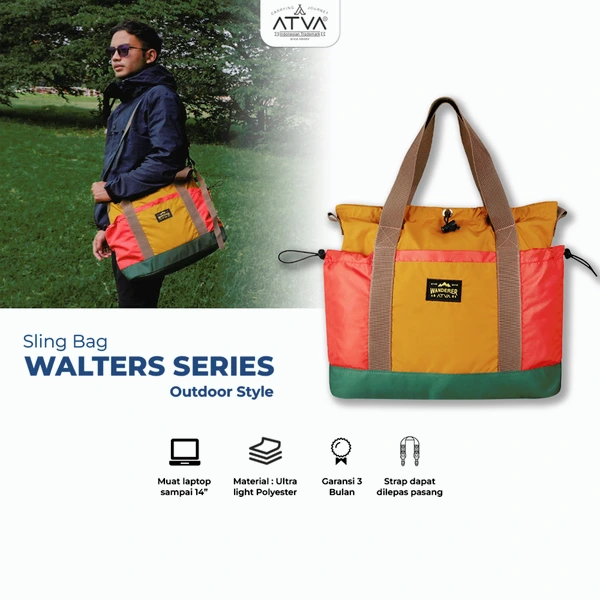 ATVA Tas 2 in 1 Totebag & Slingbag Walters Series