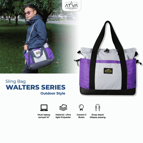 ATVA Tas 2 in 1 Totebag & Slingbag Walters Series