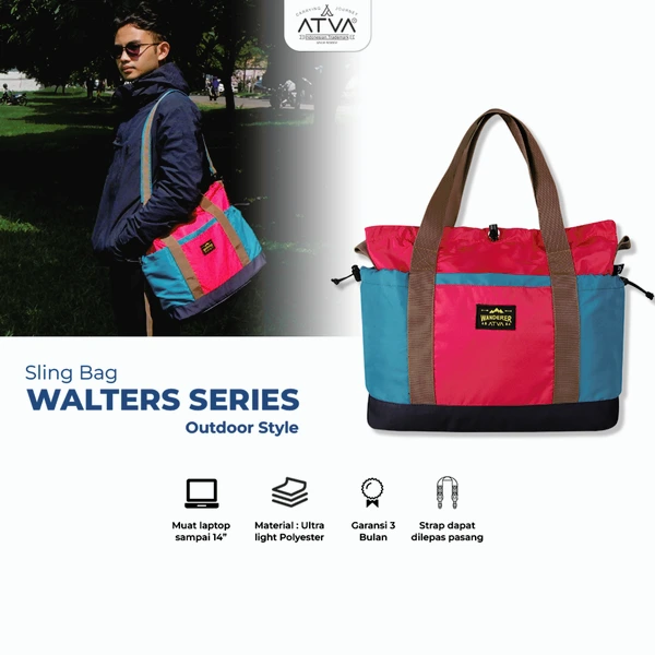 ATVA Tas 2 in 1 Totebag & Slingbag Walters Series