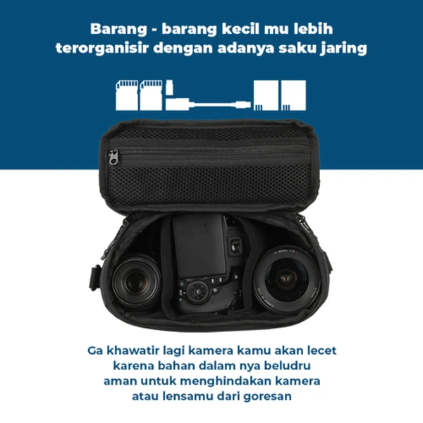 ATVA Tas Kamera Sling Bag Kamera Pouch Insert Series