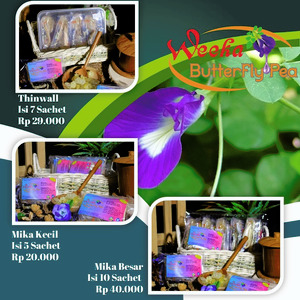Weeka Telang Seruni Original Minuman Bunga Telang Sereh Jahe Mika Isi 5/10 Sachet
