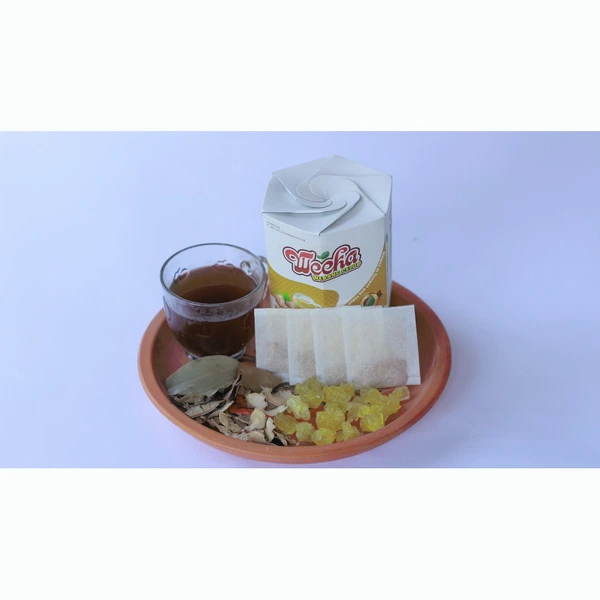 Weeka Wedang Celup Teh Herbal Celup Isi 8 Kantong + Gula Batu