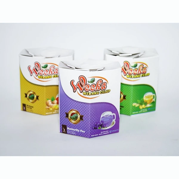 Weeka Wedang Celup Teh Herbal Celup Isi 8 Kantong + Gula Batu