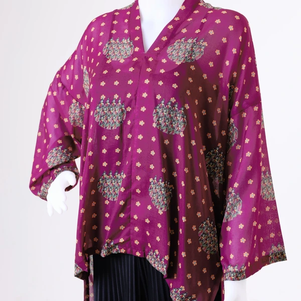 SEKAR BEKSA ASYMMETRIC BLOUSE | UNGU