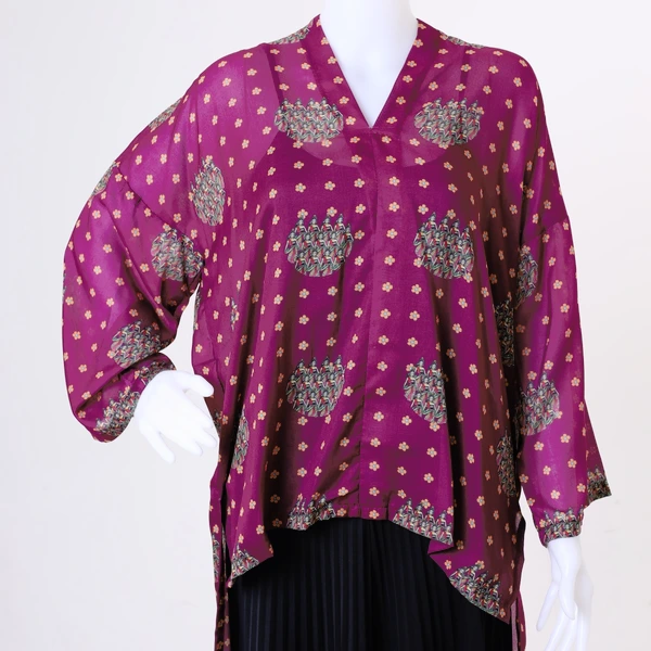 SEKAR BEKSA ASYMMETRIC BLOUSE | UNGU