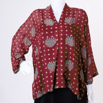 SEKAR BEKSA ASYMMETRIC BLOUSE | COKLAT MAROON